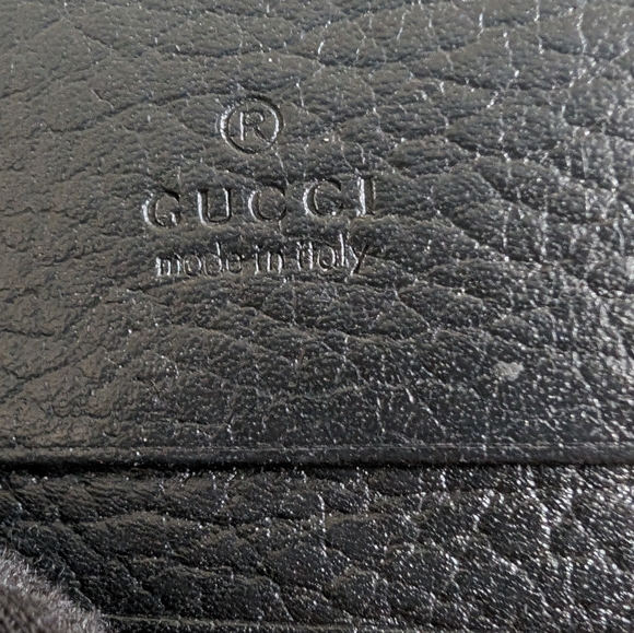 Gucci Black Leather Wallet with Gold Logo - Picture 9 of 12